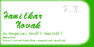 hamilkar novak business card